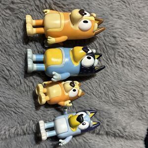 Disney+ Bluey TV Show LOT 4 Figures Family Mom Dad Bingo Bluey Kids Dogs Toys